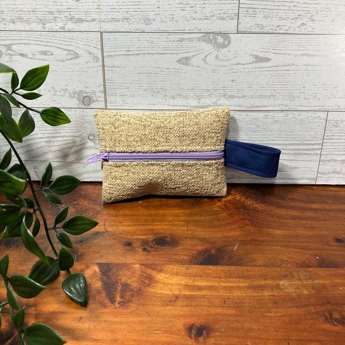 Mini MINA Zip Wallet - Neutral