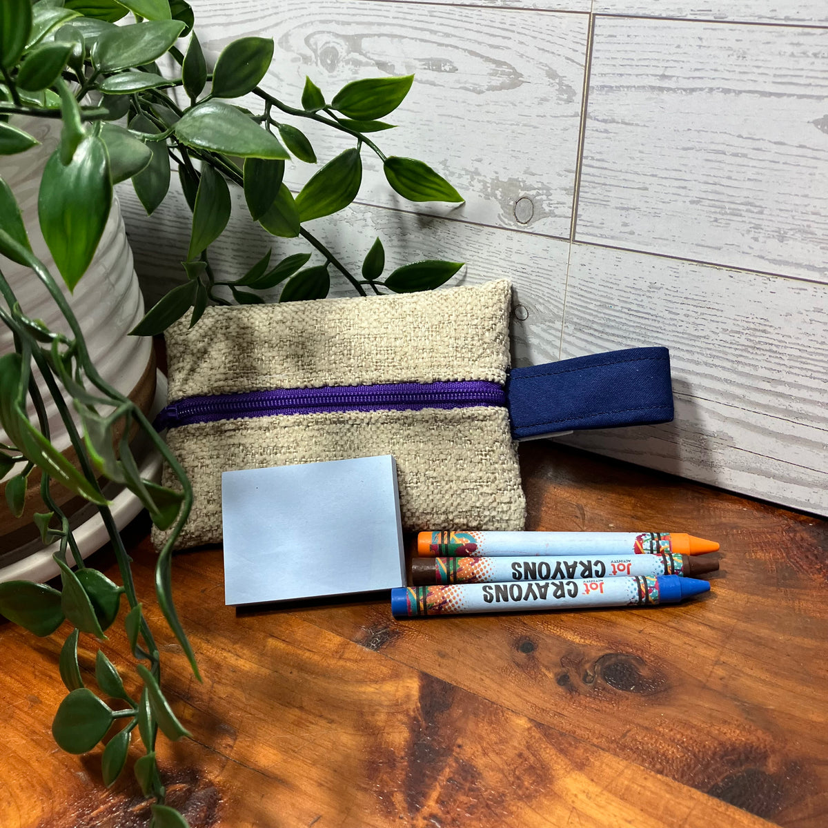 Mini MINA Zip Wallet - Neutral