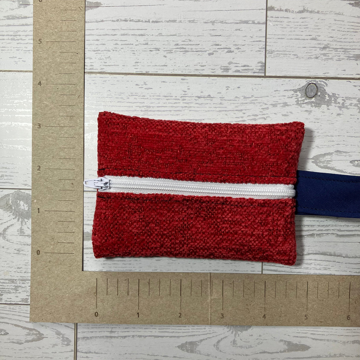 Mini MINA Zip Wallet - Red