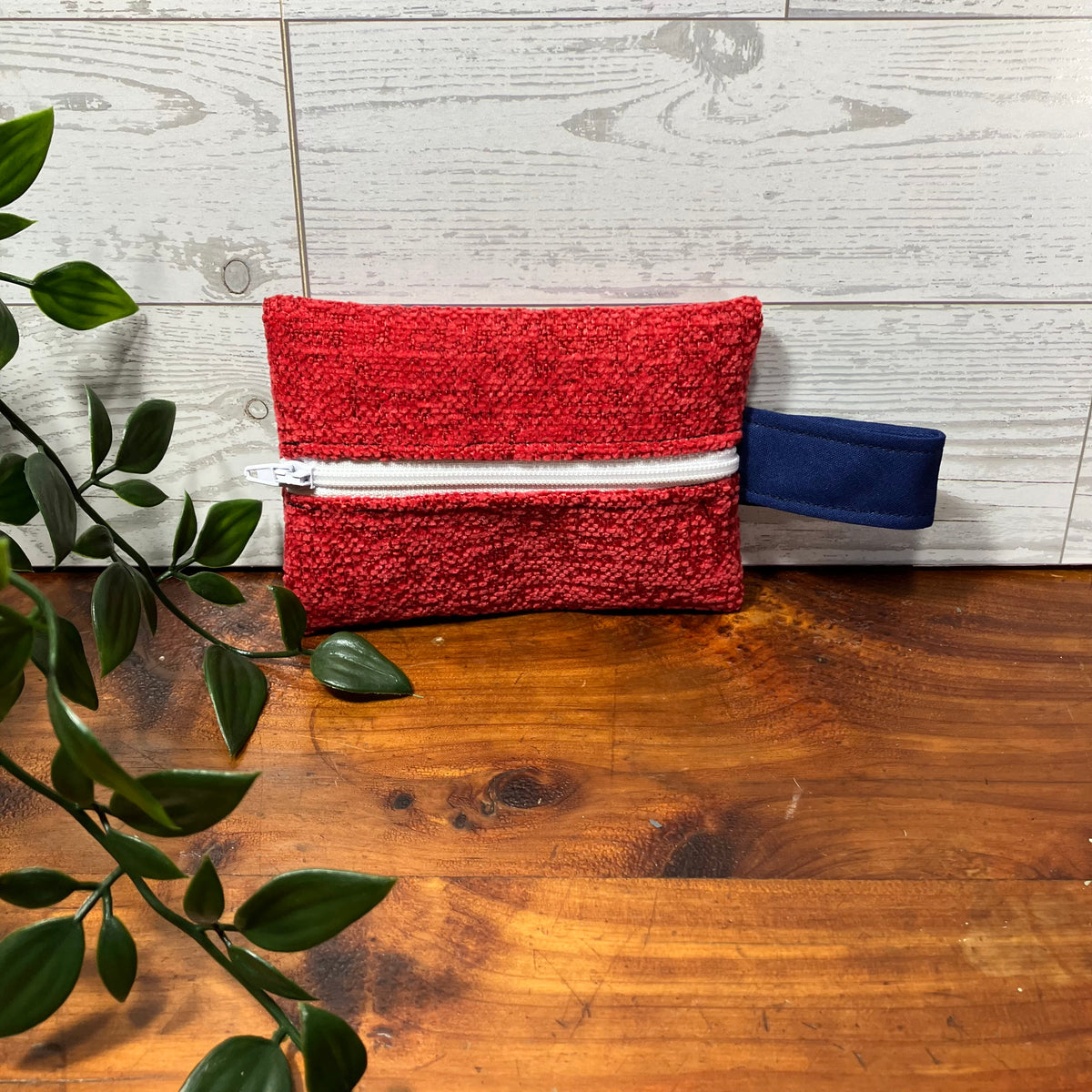 Mini MINA Zip Wallet - Red