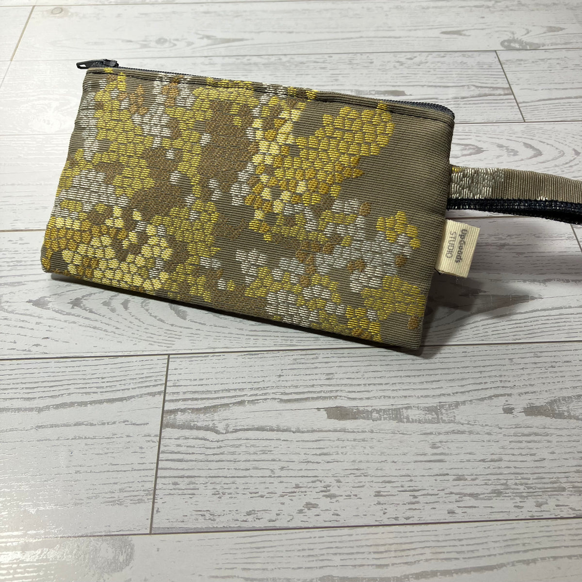 MINA Zippered Pouch - Asymmetrical Beehive
