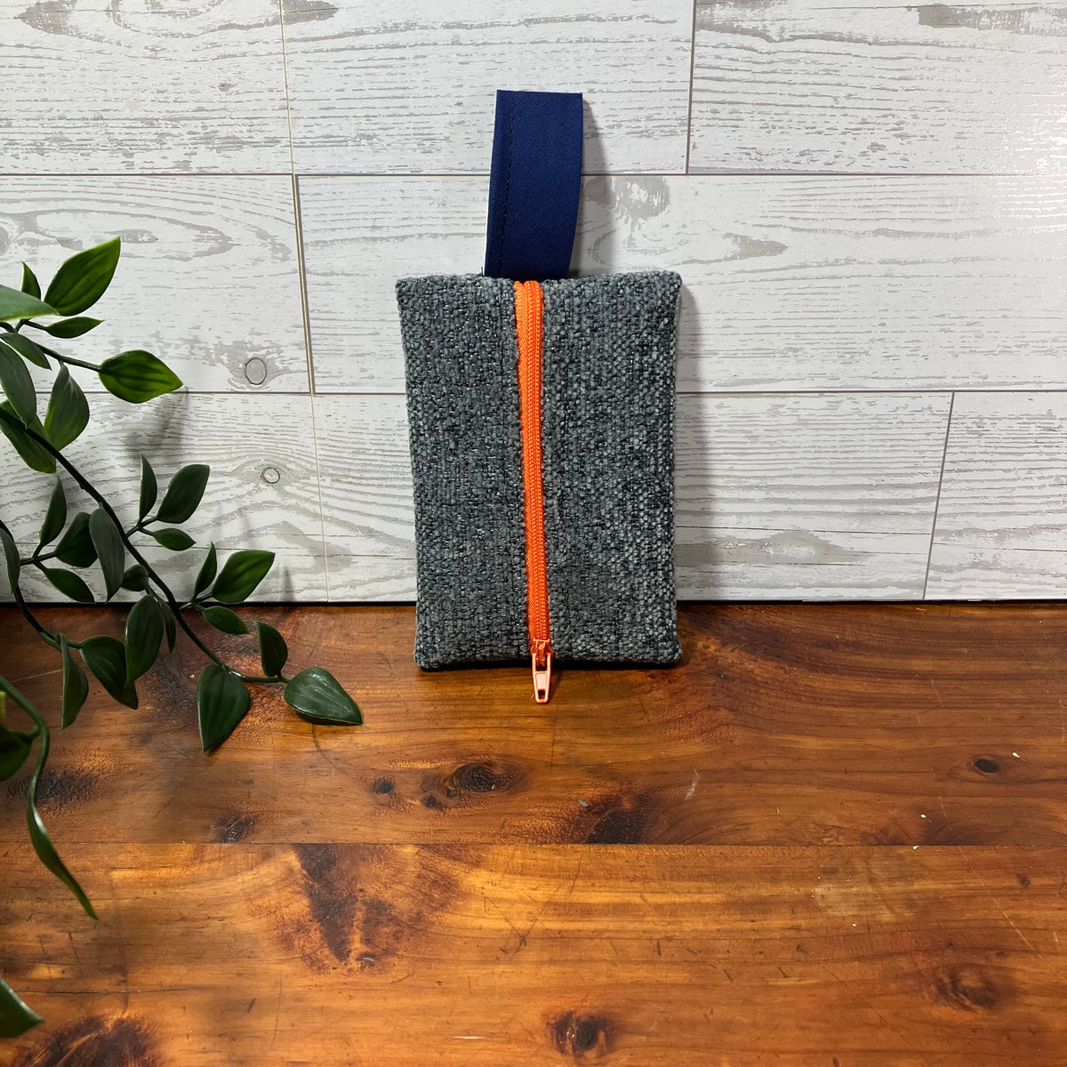 Mini MINA Zip Wallet - Gray