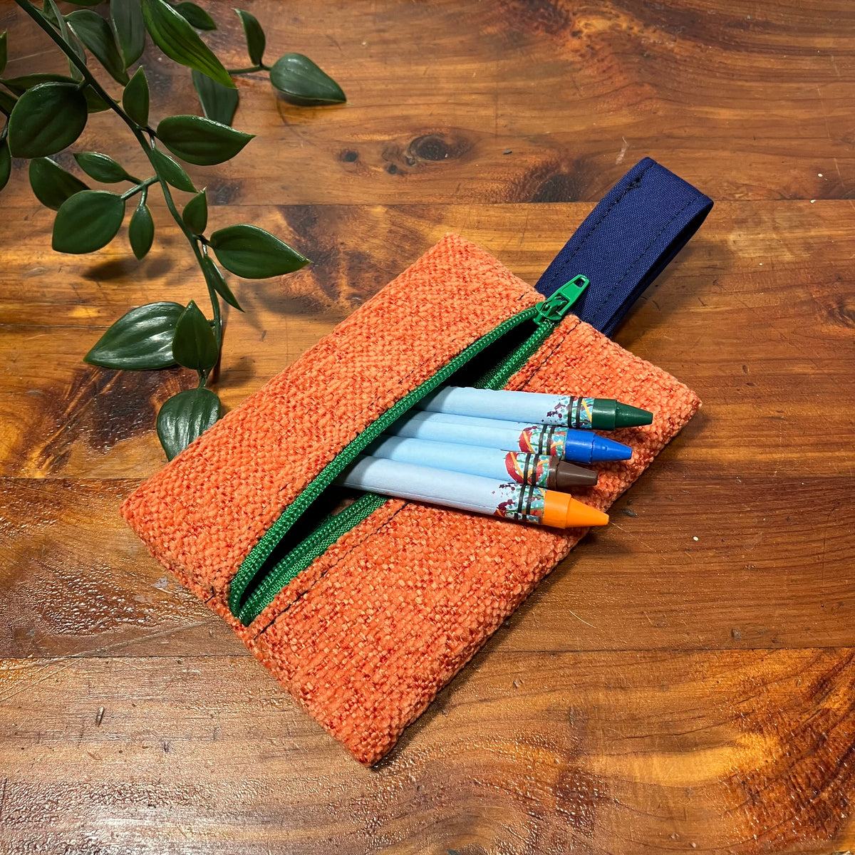 Mini MINA Zip Wallet - Orange