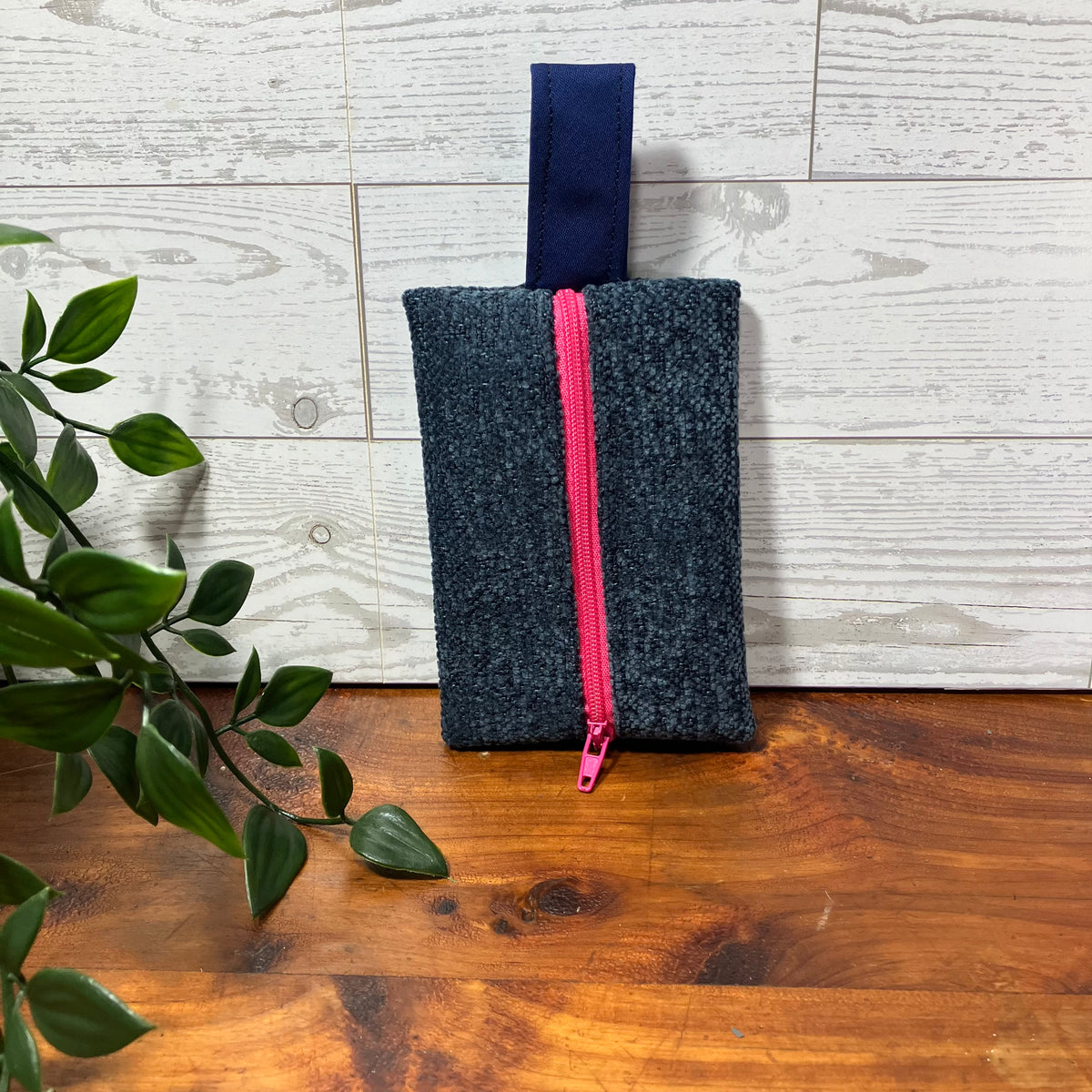 Mini MINA Zip Wallet - Blue