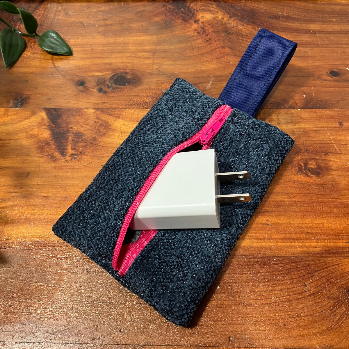 Mini MINA Zip Wallet - Blue