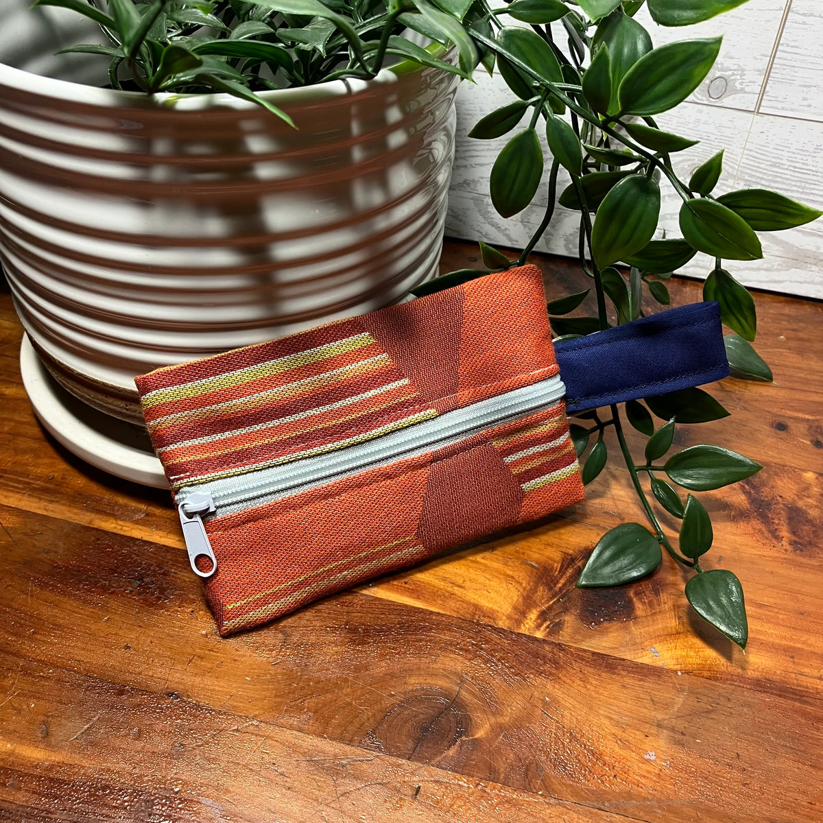 Mini MINA Zip Wallet - Orange