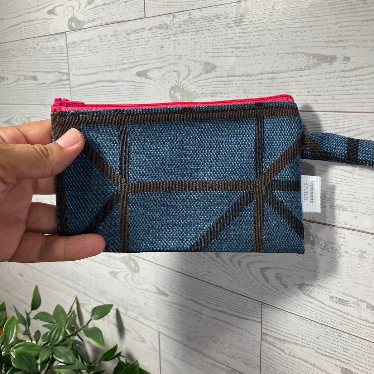 MINA Zippered Pouch - Geometric Box and Lines