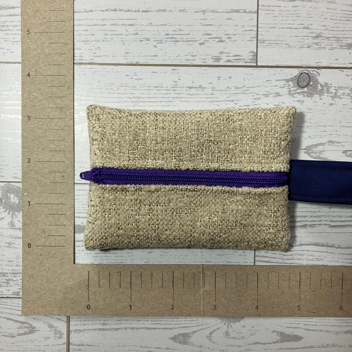 Mini MINA Zip Wallet - Neutral
