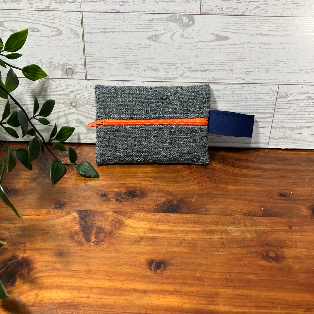 Mini MINA Zip Wallet - Gray