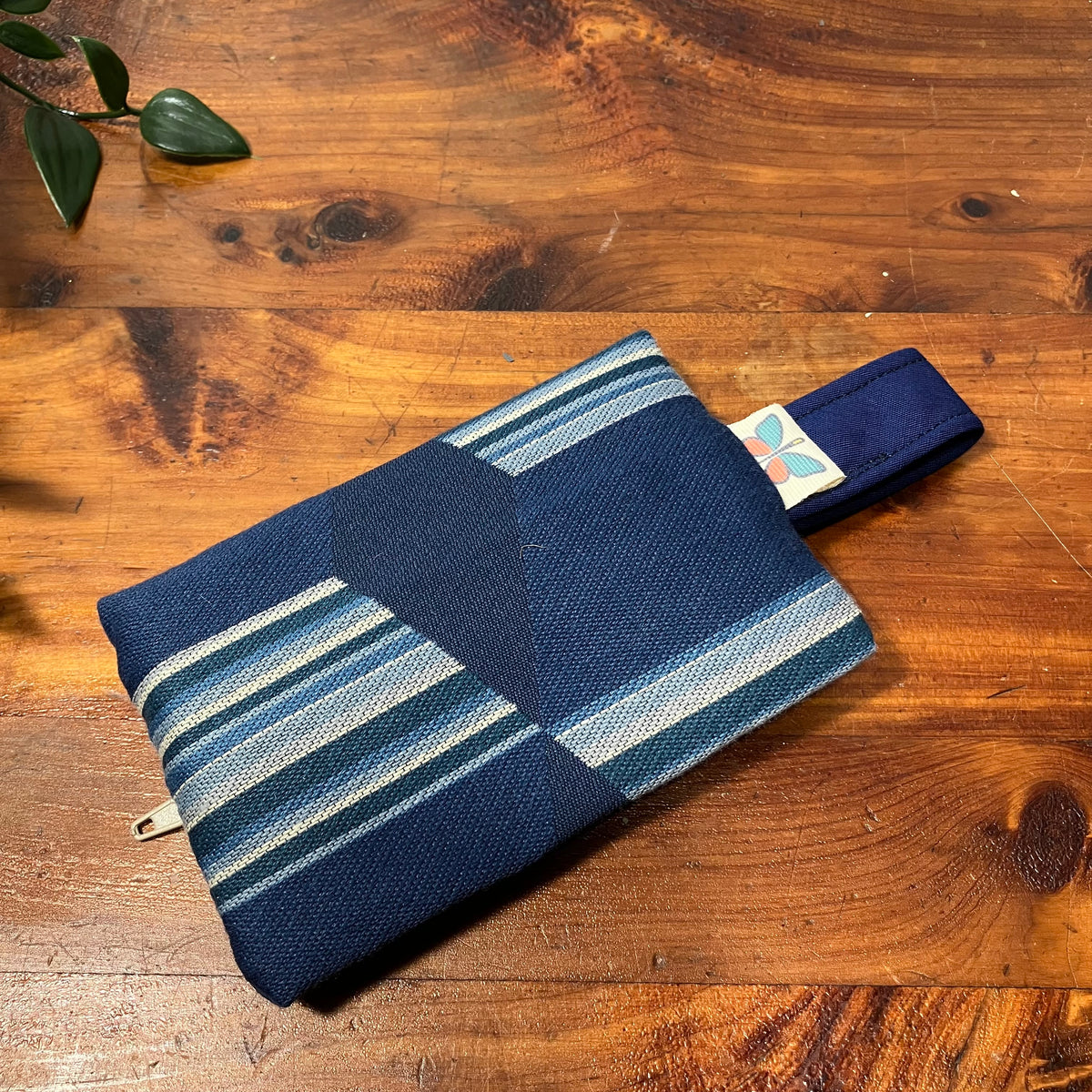 Mini MINA Zip Wallet - Blue