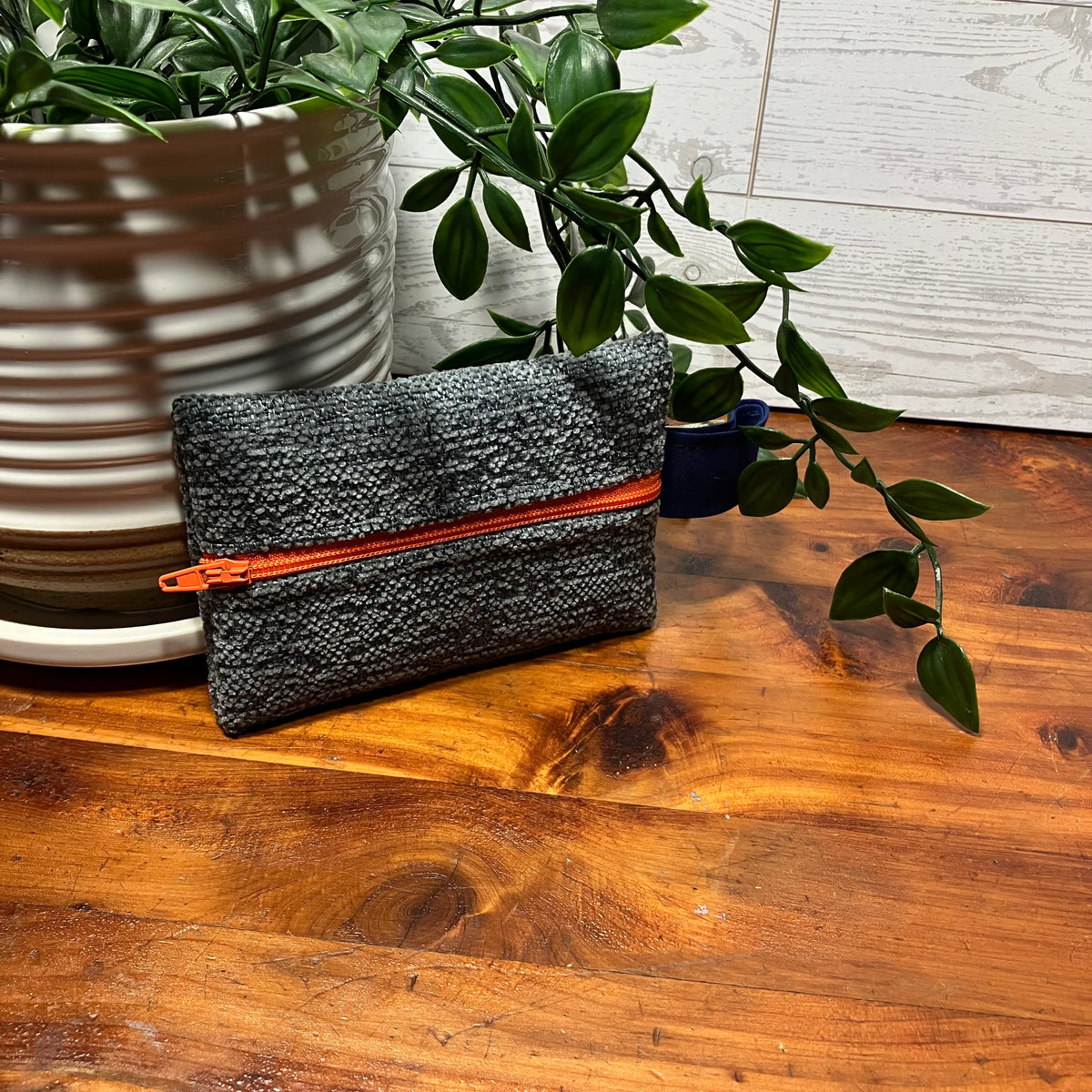 Mini MINA Zip Wallet - Gray