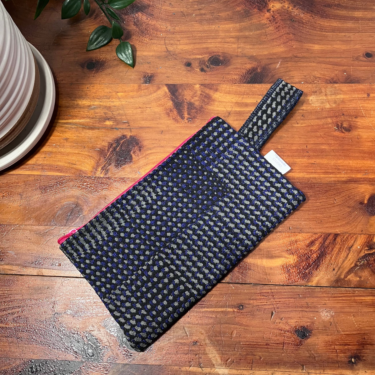 MINA Zippered Pouch - Mini Houndstooth