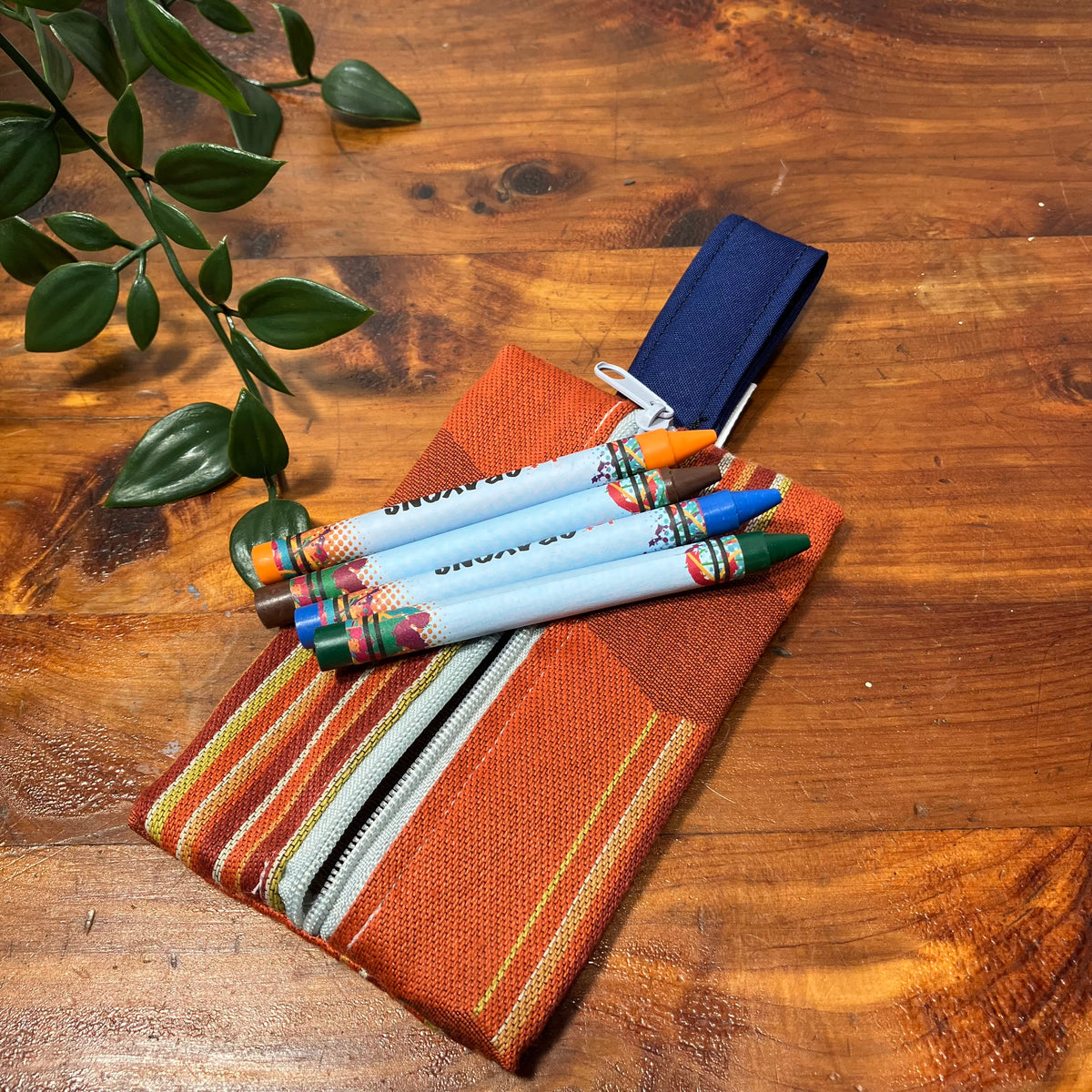 Mini MINA Zip Wallet - Orange