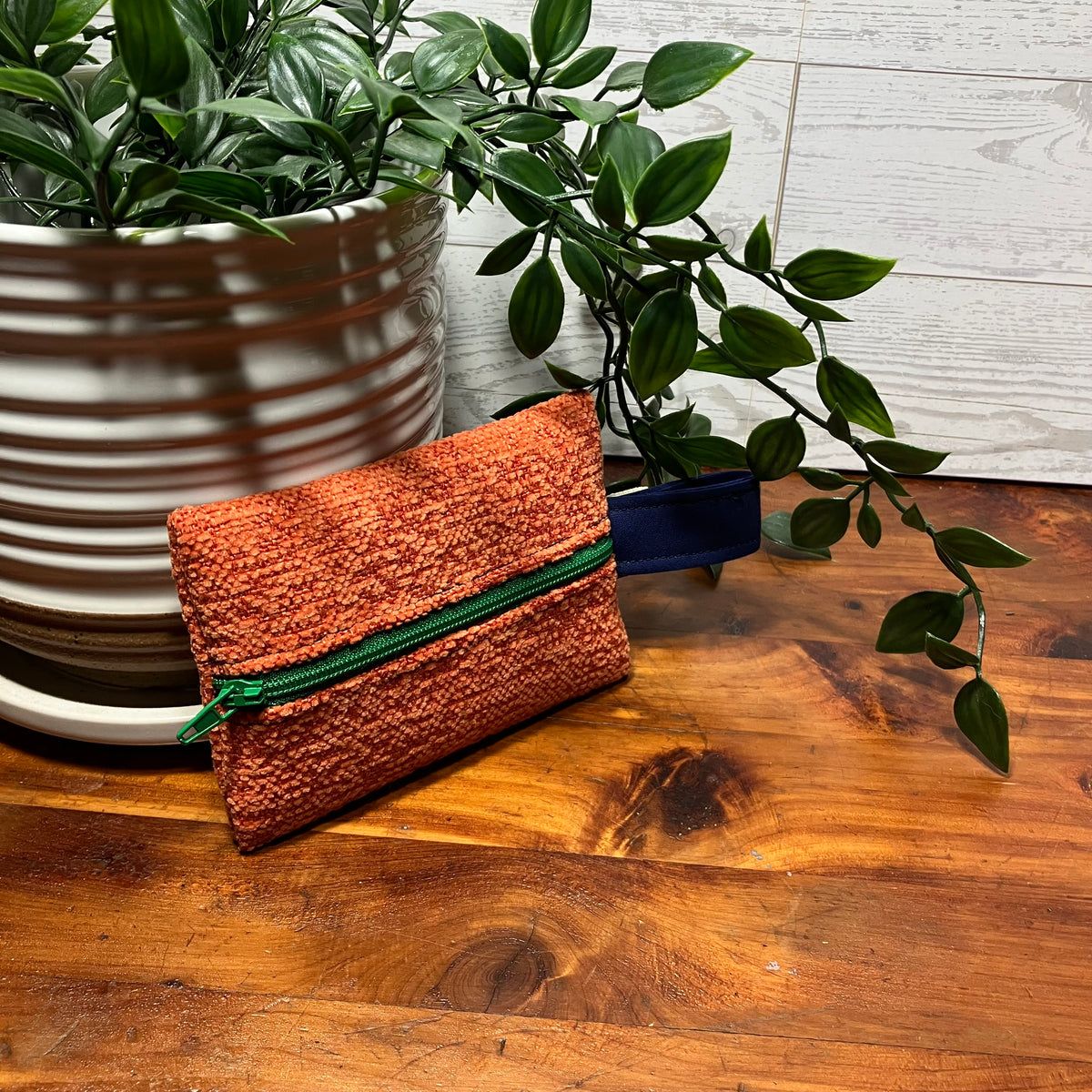 Mini MINA Zip Wallet - Orange