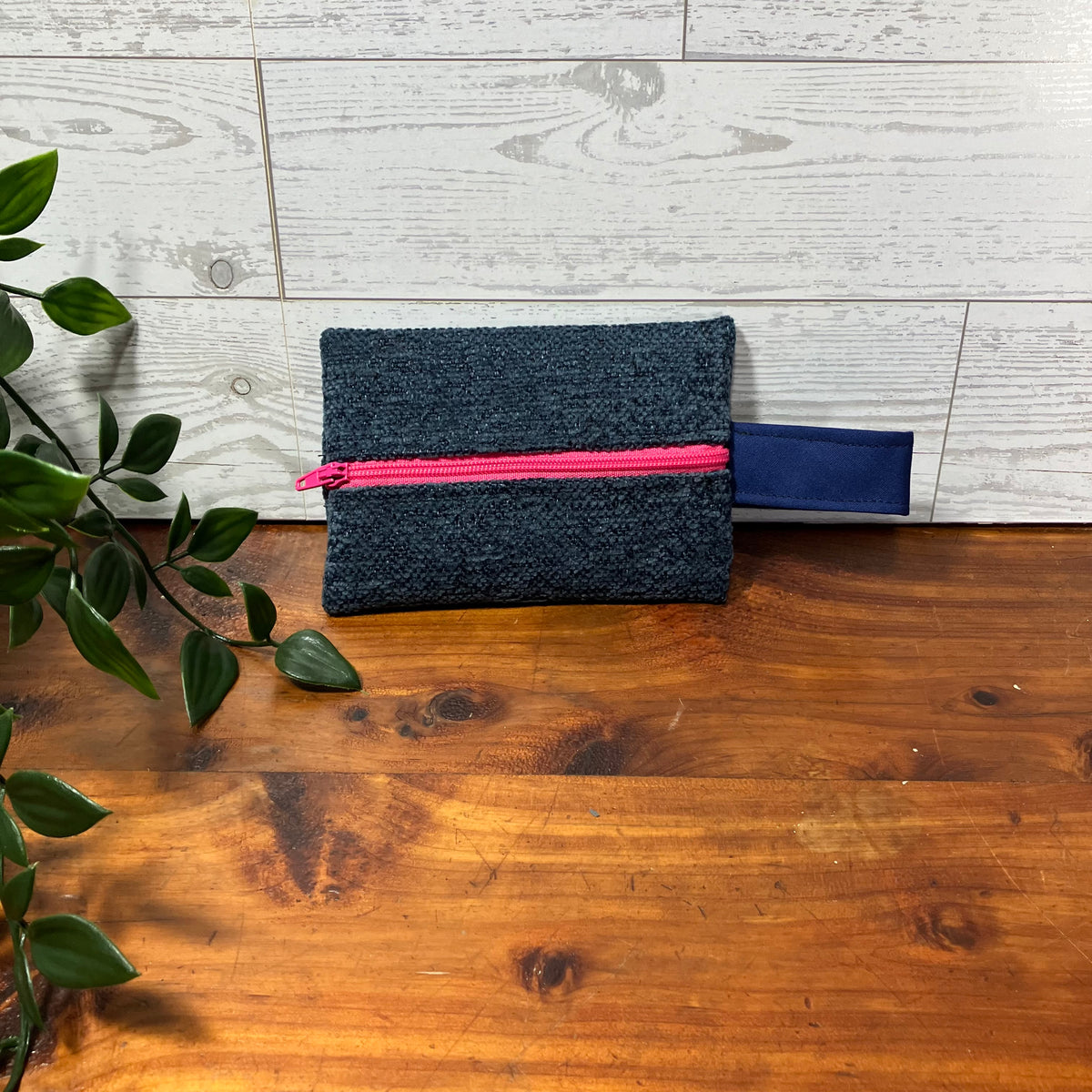 Mini MINA Zip Wallet - Blue
