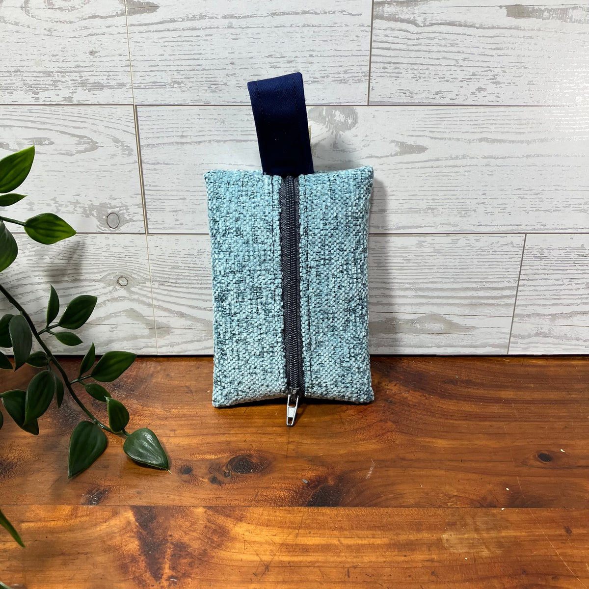 Mini MINA Zip Wallet - Blue