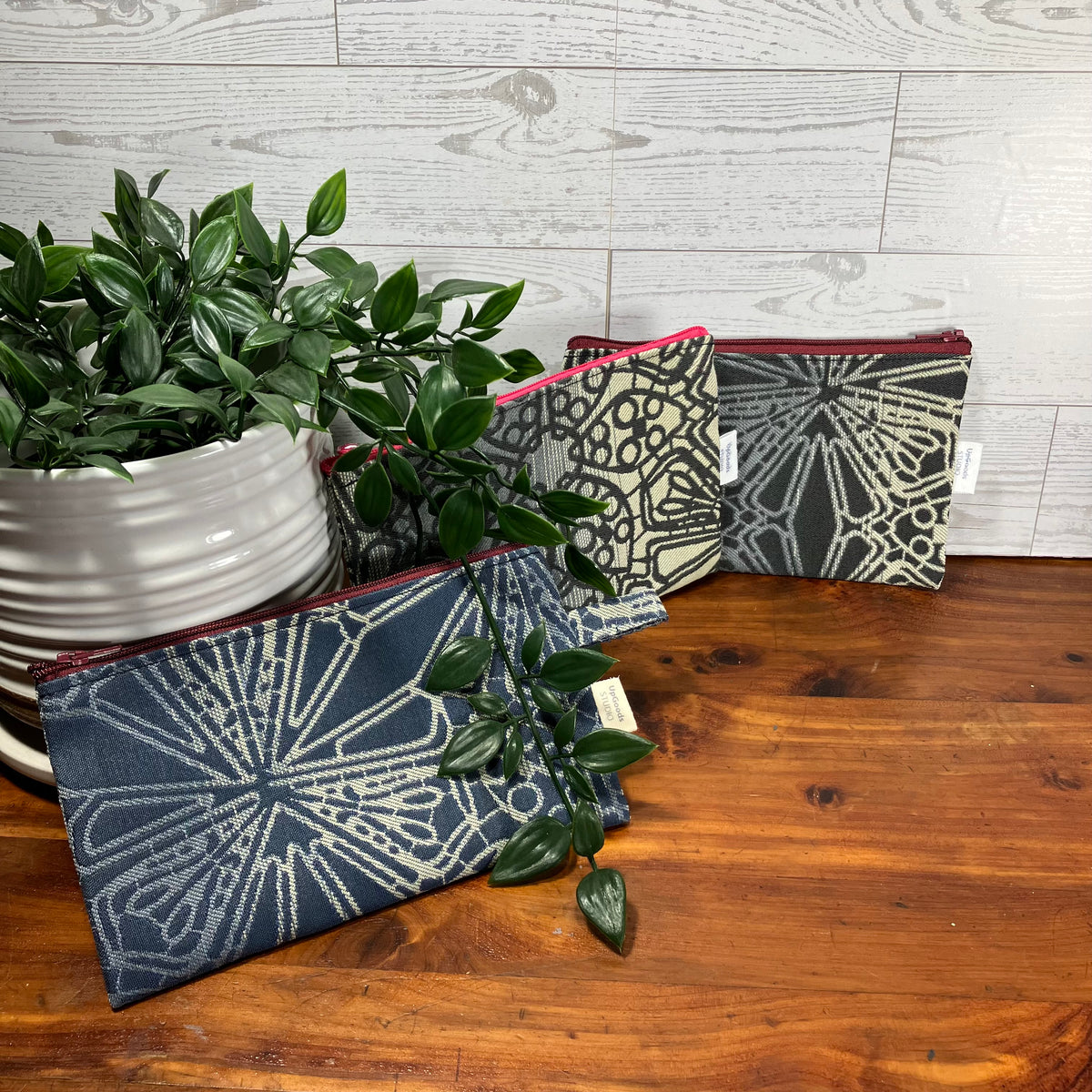 MINA Zippered Pouch - Geometric Floral