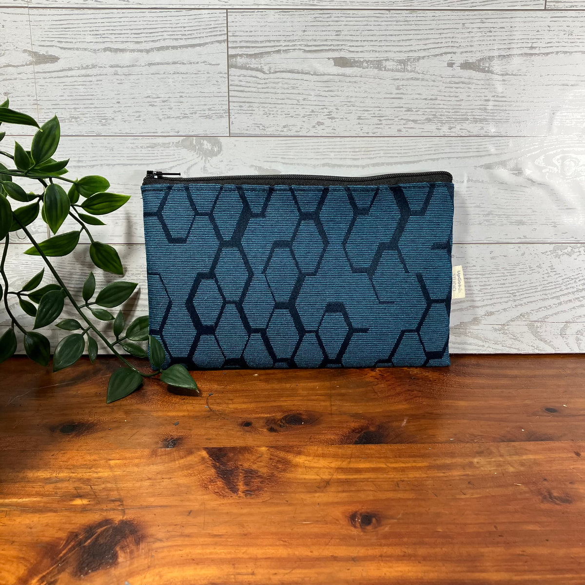 MINA Zippered Pouch - Asymmetrical Beehive