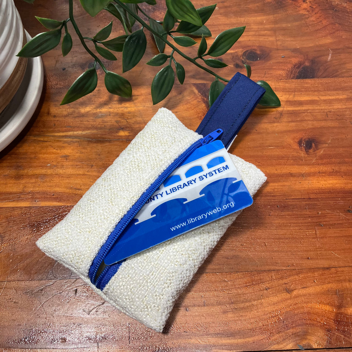 Mini MINA Zip Wallet - Neutral