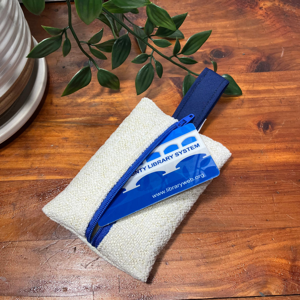 Mini MINA Zip Wallet - Neutral