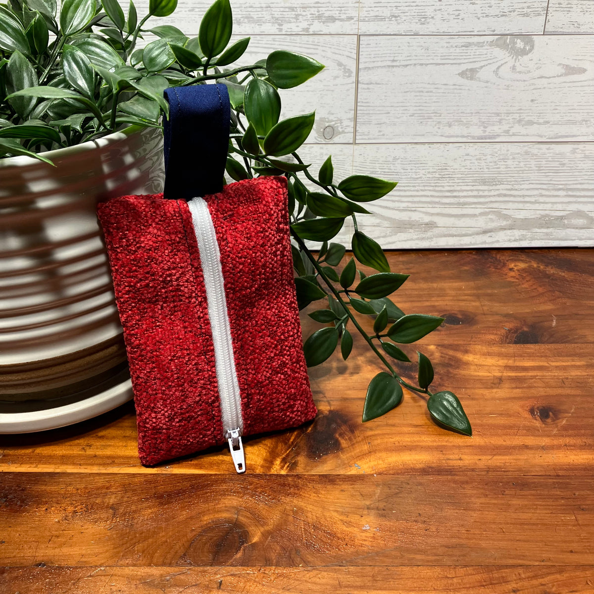 Mini MINA Zip Wallet - Red