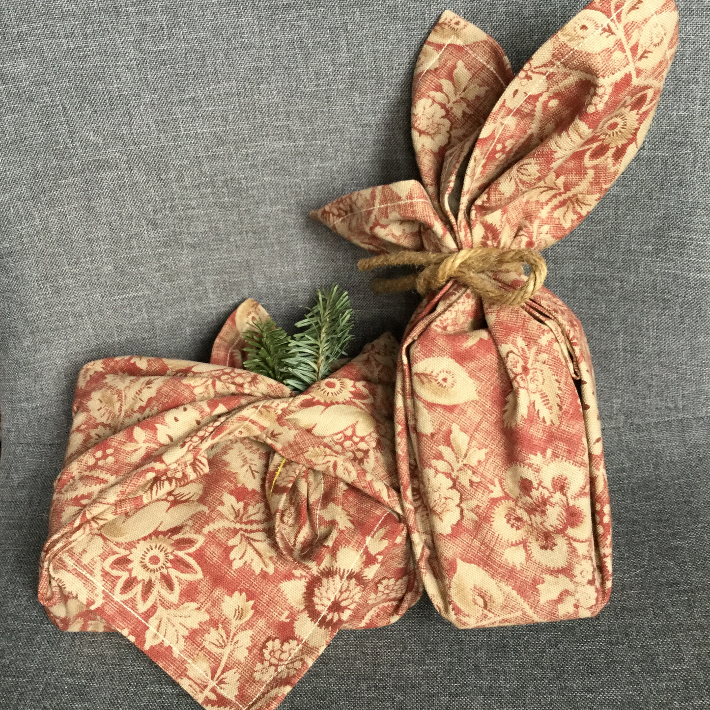 Furoshiki Gift Wrap Cloth - Antique Floral