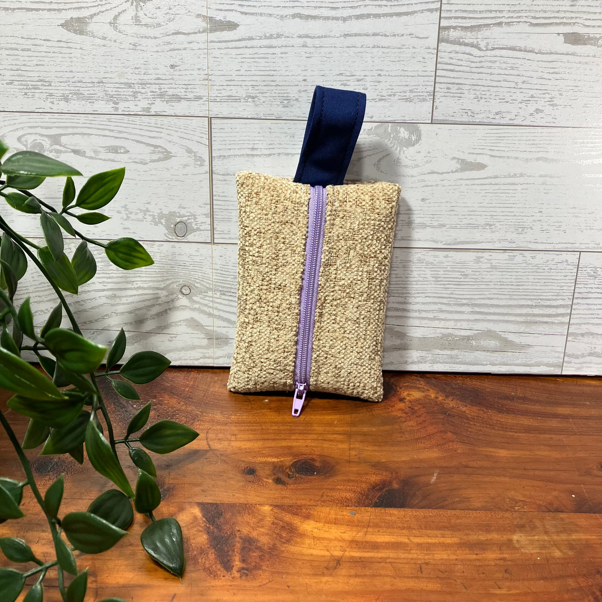 Mini MINA Zip Wallet - Neutral