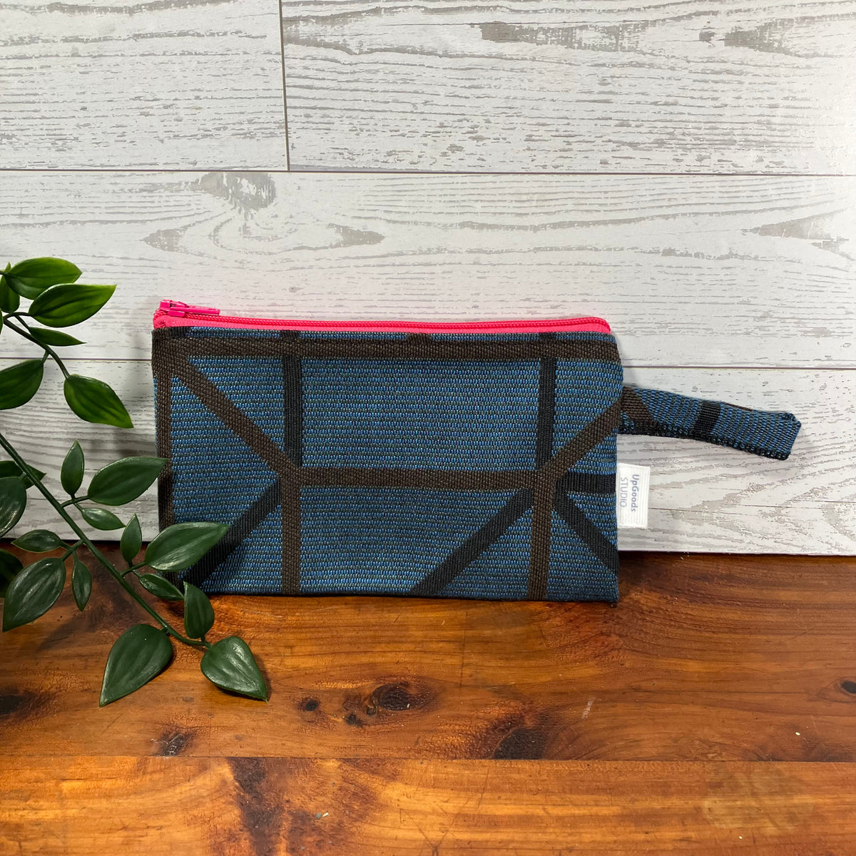 MINA Zippered Pouch - Geometric Box and Lines