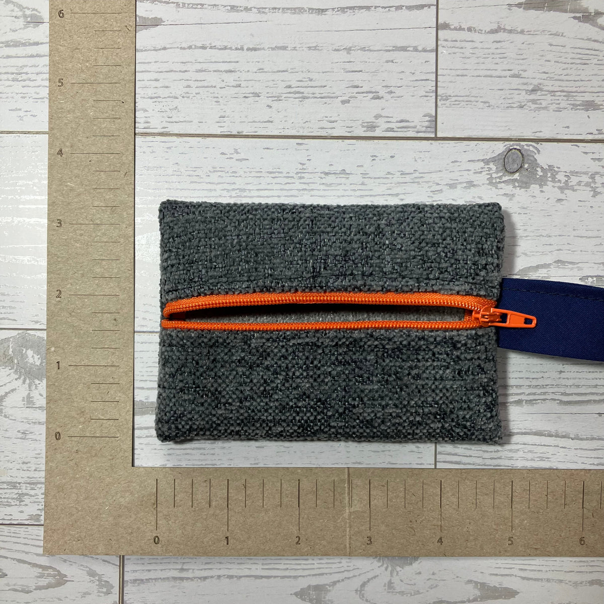 Mini MINA Zip Wallet - Gray