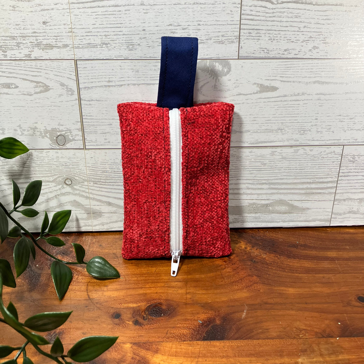 Mini MINA Zip Wallet - Red