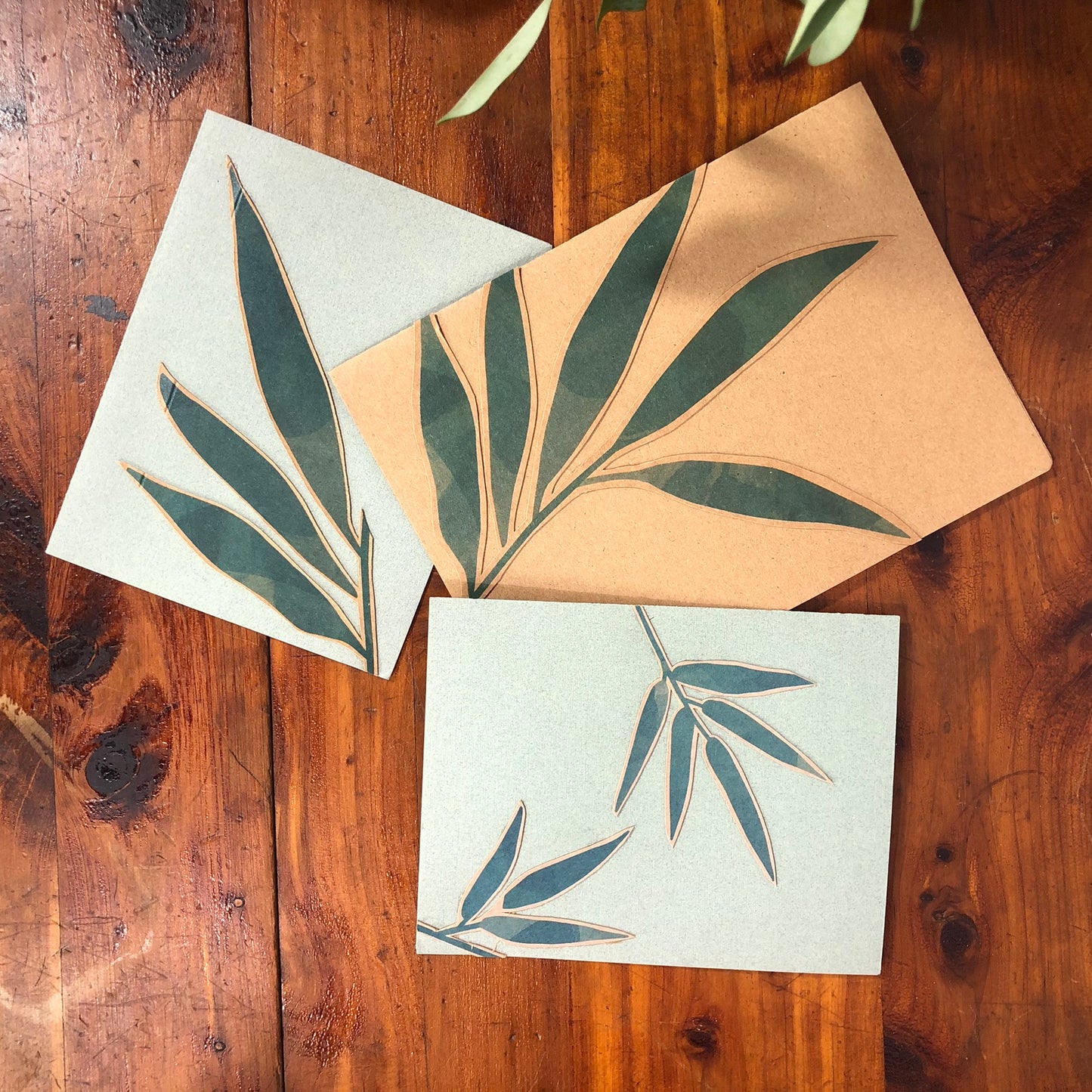 Greeting Card - Green Leaf