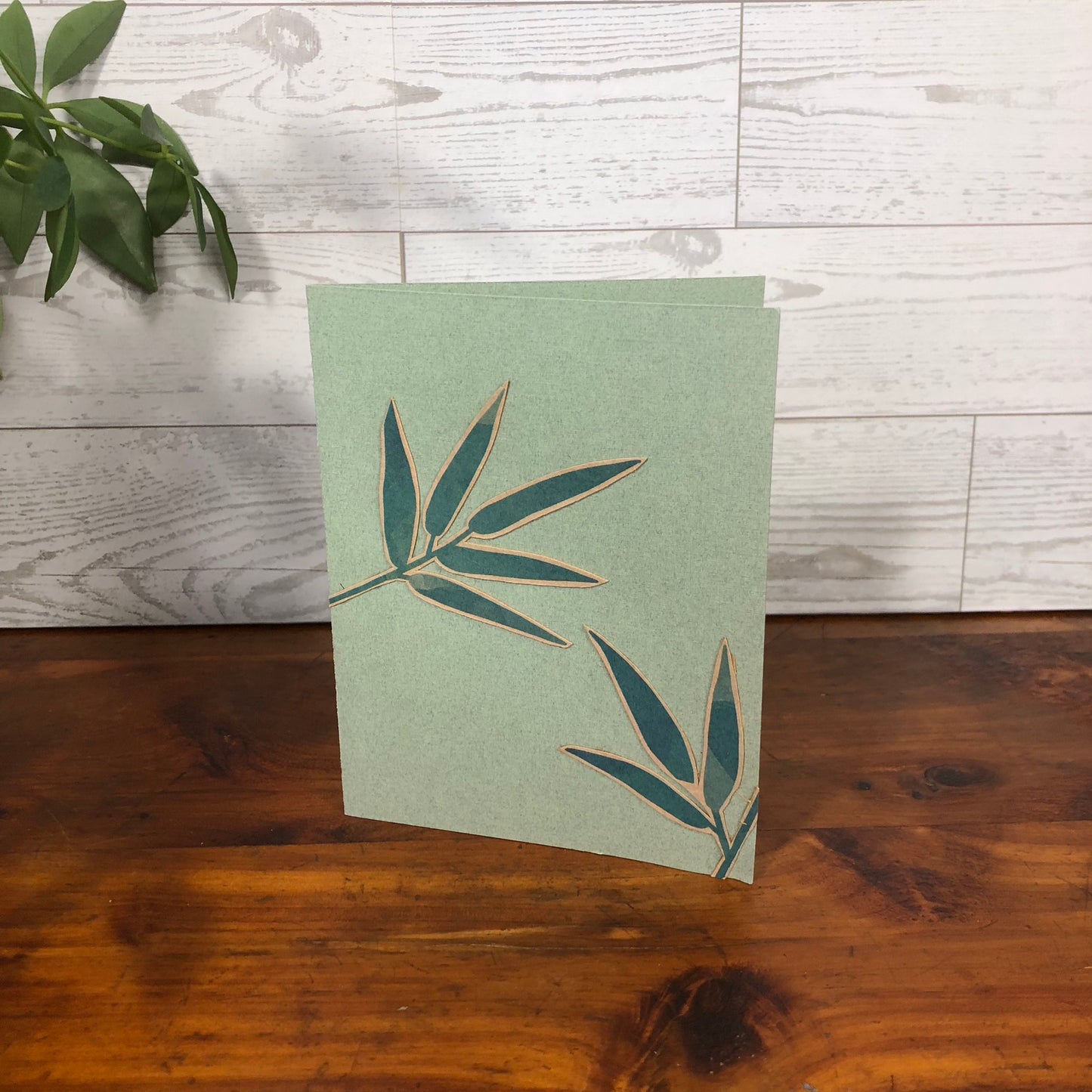 Greeting Card - Green Leaf