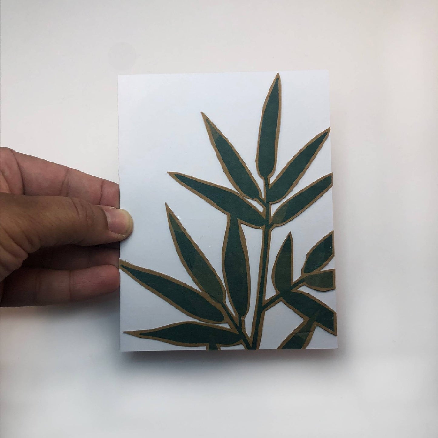Greeting Card - Green Leaf