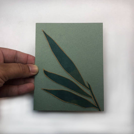 Greeting Card - Green Leaf