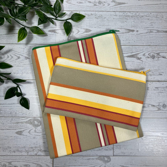 Upcycled Zippered Pouches - Beach Vibes | MINA Zippered Pouch Set