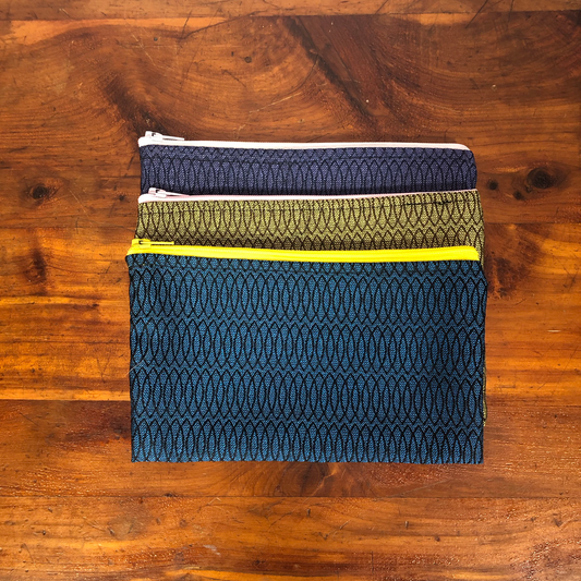 MINA Zippered Pouch Set - Elongated Oval