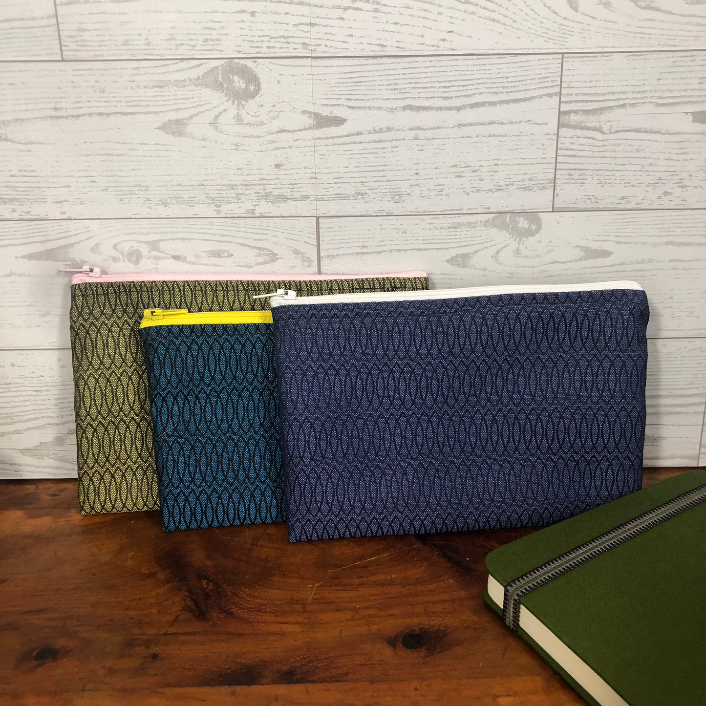 MINA Zippered Pouch Set - Elongated Oval