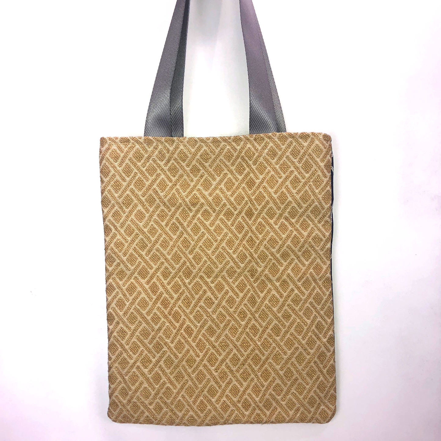 MINA Tote Bag - Gold Diamond/Navy Branch