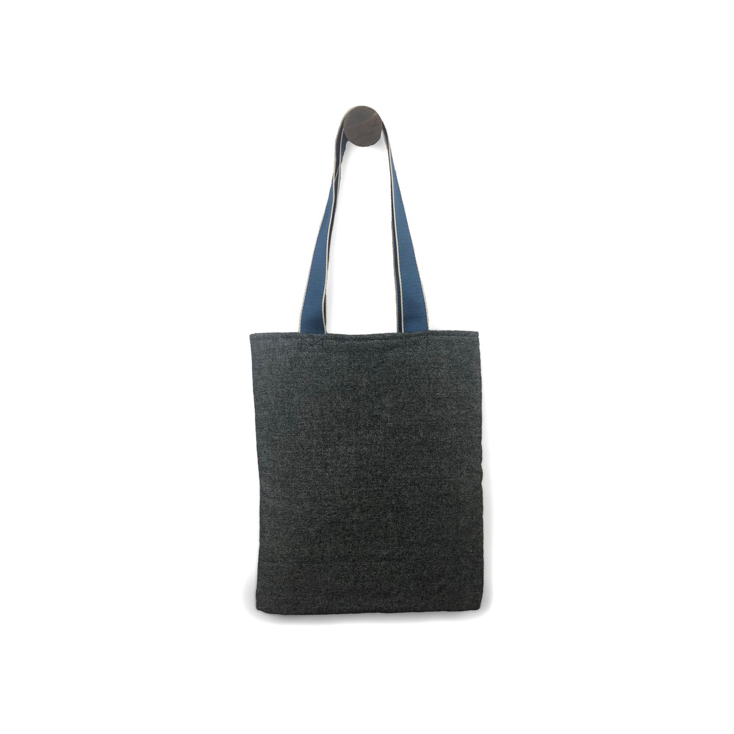 MINA Tote Bag - Blue Zig Zag/Heathered Gray