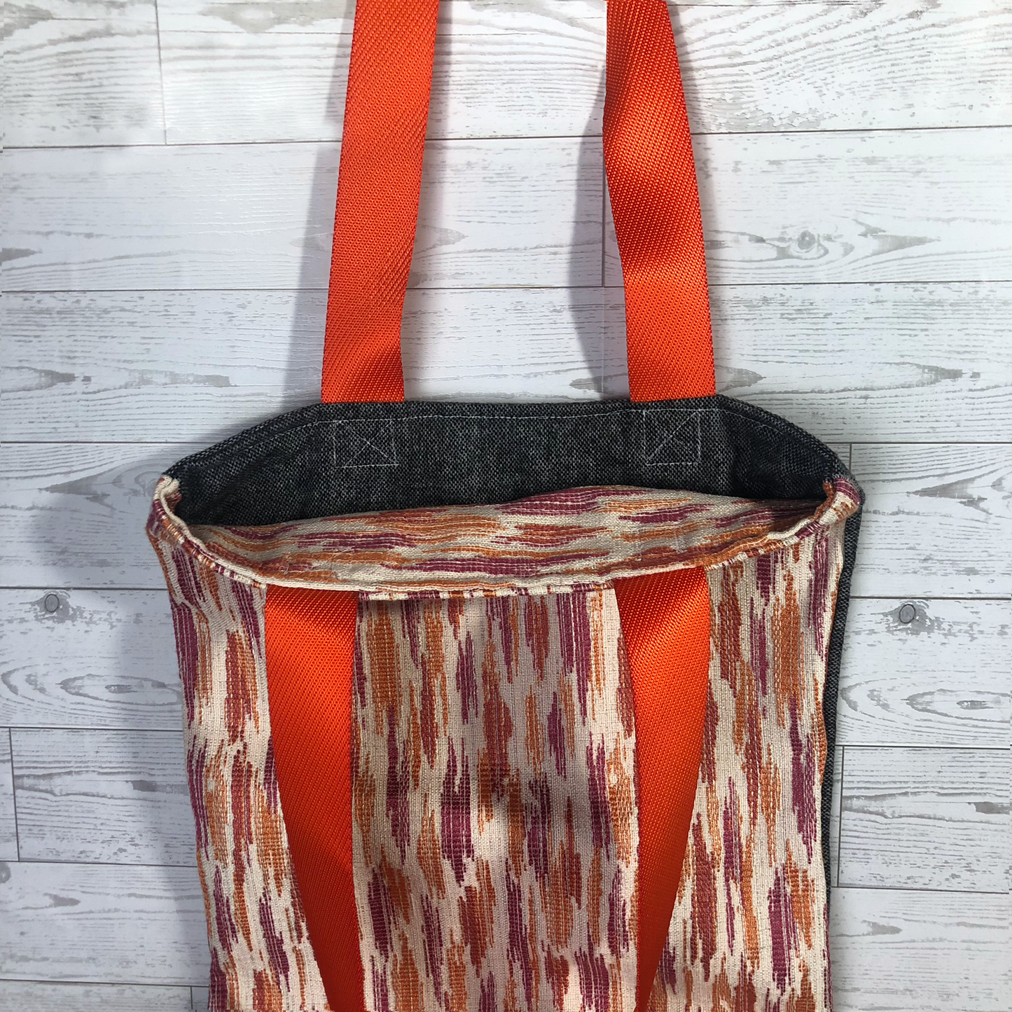 MINA Tote Bag - Stratus Stripes/Heathered Gray
