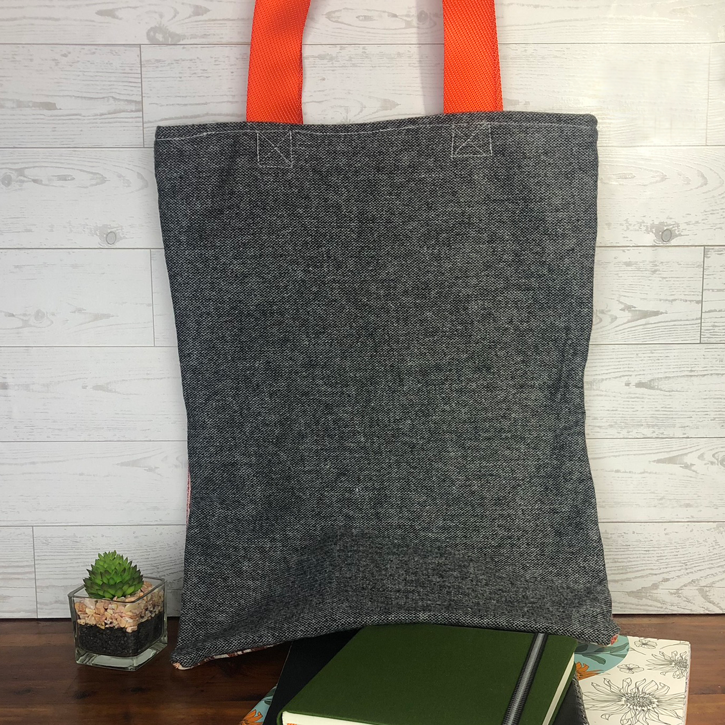 MINA Tote Bag - Stratus Stripes/Heathered Gray
