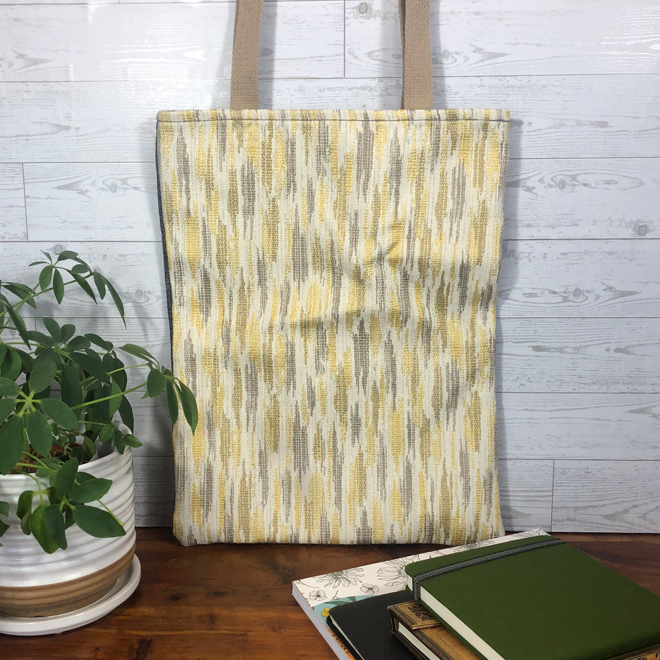 MINA Tote Bag - Stratus Stripes/Heathered Gray