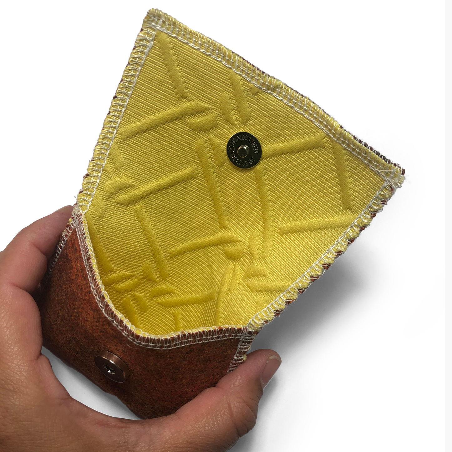 Snap Wallet Pouch - Burnt Orange/Yellow