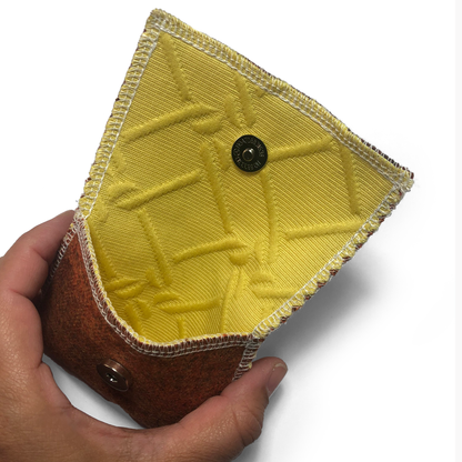 Snap Wallet Pouch - Burnt Orange/Yellow